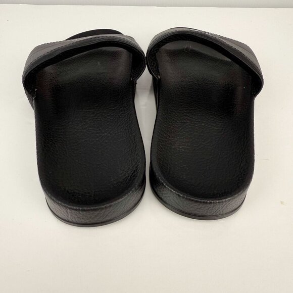 ADIDAS Adilette Y-3 Yohji Yamamoto Leather Black Slide Sandals 22.5cm Size 4 - Picture 4 of 9